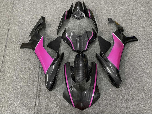 2015-2019 Carbon Fiber & Pink Yamaha R1 Motorcycle Fairing 2015-2019 Carbon Fiber & Pink Yamaha R1 Motorcycle Fairing