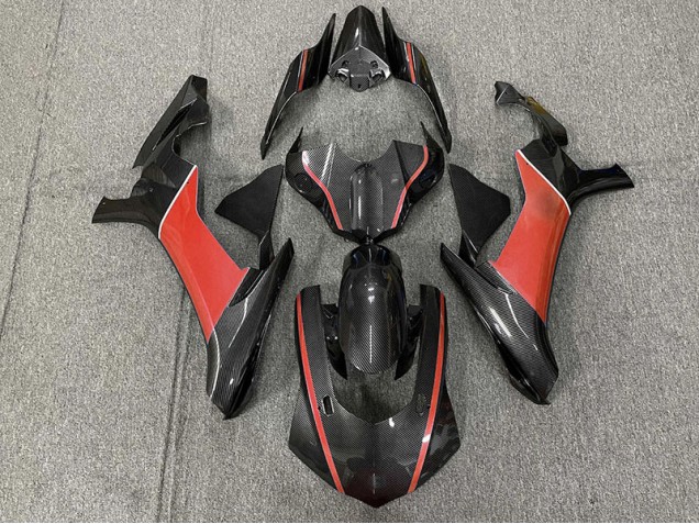2015-2019 Carbon Fiber & Red Yamaha R1 Motorcycle Fairing 2015-2019 Carbon Fiber & Red Yamaha R1 Motorcycle Fairing