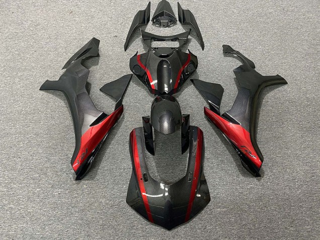 2015-2019 Carbon Fiber Style & Red Yamaha R1 Motorcycle Fairing 2015-2019 Carbon Fiber Style & Red Yamaha R1 Motorcycle Fairing