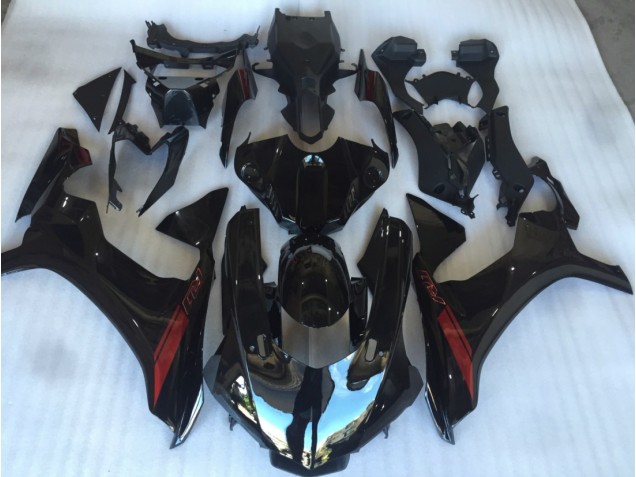 2015-2019 Gloss Black with Red Logo Yamaha R1 Motorcycle Fairing 2015-2019 Gloss Black with Red Logo Yamaha R1 Motorcycle Fairing