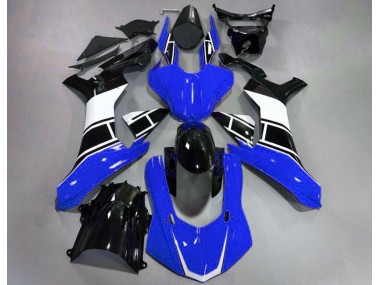 2015-2019 Gloss Blue White and Black Yamaha R1 Motorcycle Fairing