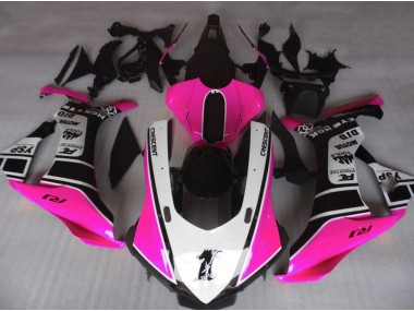 2015-2019 Gloss Pink & White Yamaha R1 Motorcycle Fairing