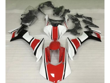 2015-2019 Gloss White Red and Black Yamaha R1 Motorcycle Fairing