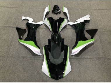 2015-2019 Green Black and White Yamaha R1 Motorcycle Fairing