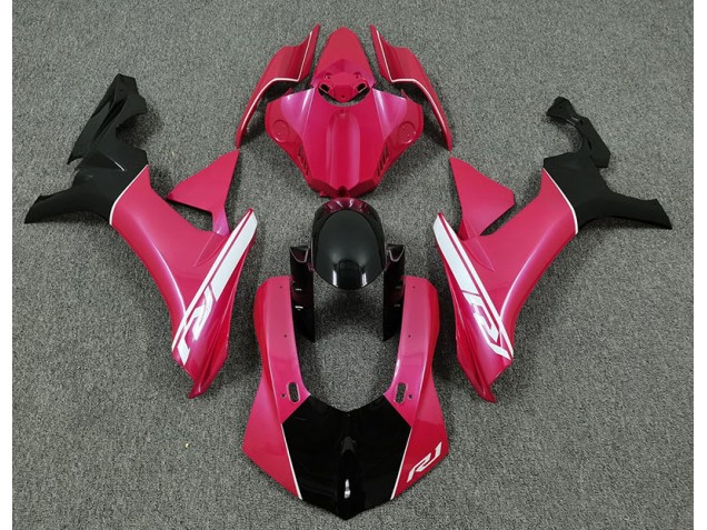 2015-2019 Hot Pink and Black Yamaha R1 Motorcycle Fairing