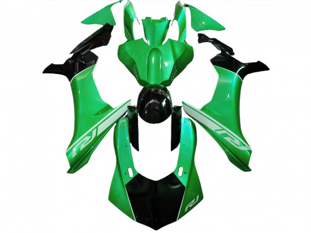 2015-2019 Lizard Green and Black Yamaha R1 Motorcycle Fairing 2015-2019 Lizard Green and Black Yamaha R1 Motorcycle Fairing