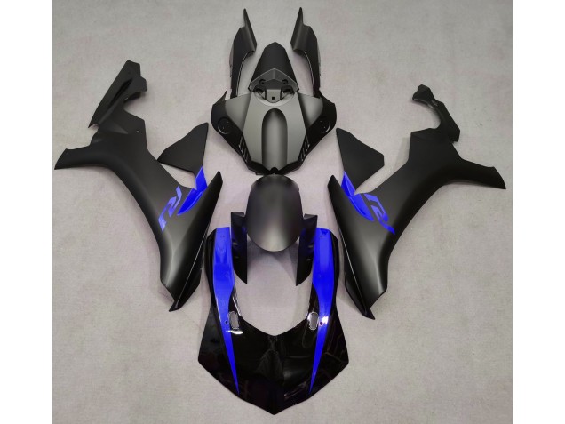 2015-2019 Matte Black & Blue Yamaha R1 Motorcycle Fairing 2015-2019 Matte Black & Blue Yamaha R1 Motorcycle Fairing