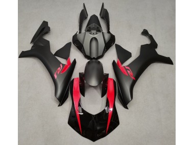 2015-2019 Matte Black & Pearl Red Yamaha R1 Motorcycle Fairing