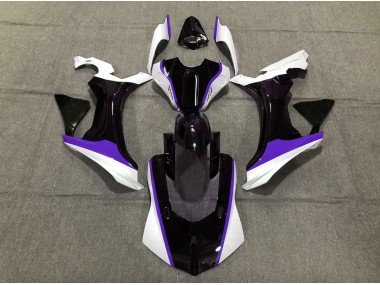 2015-2019 Purple Black and White Yamaha R1 Motorcycle Fairing