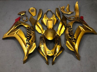 2016-2019 Gold Kawasaki ZX10R Motorcycle Fairing