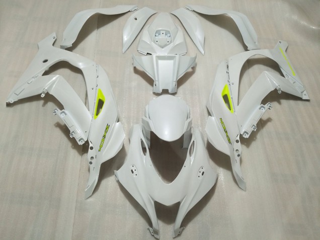 2016-2019 Pearl White Kawasaki ZX10R Motorcycle Fairing