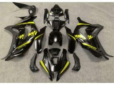2016-2019 Satin Black & Yellow Kawasaki ZX10R Motorcycle Fairing