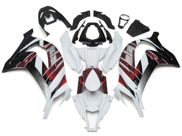 2016-2019 White and Silver Kawasaki ZX10R Motorcycle Fairing 2016-2019 White and Silver Kawasaki ZX10R Motorcycle Fairing