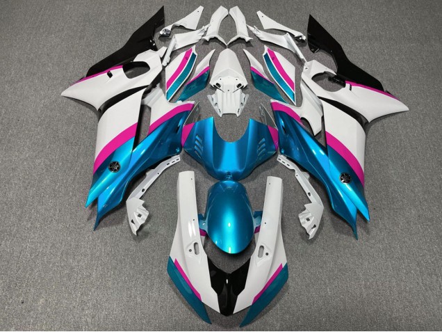 2017-2021 Light Blue and Pink Yamaha R6 Motorcycle Fairing 2017-2021 Light Blue and Pink Yamaha R6 Motorcycle Fairing