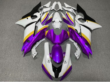 2017-2021 Purple and Yellow Gloss Yamaha R6 Motorcycle Fairing