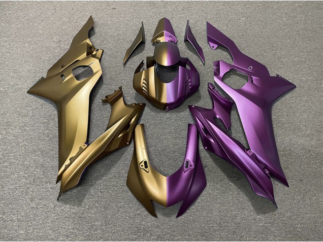 2017-2021 Tan and Purple Split Yamaha R6 Motorcycle Fairing 2017-2021 Tan and Purple Split Yamaha R6 Motorcycle Fairing