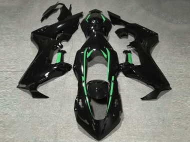 2017-2023 Gloss Black & Forest Green Lining Honda CBR1000RR Motorcycle Fairing