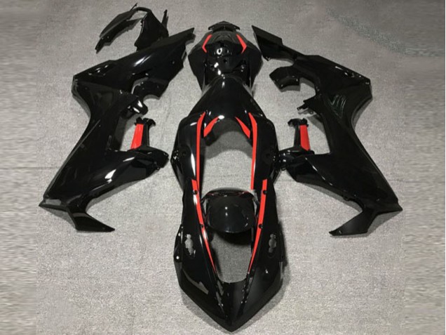 2017-2023 Gloss Black W Red Lining Honda CBR1000RR Motorcycle Fairing