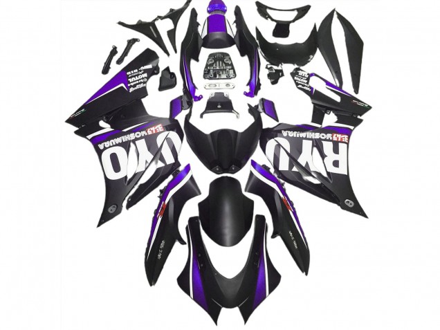 2017-2023 Matte Black & Purple Suzuki GSXR 1000 Motorcycle Fairing 2017-2023 Matte Black & Purple Suzuki GSXR 1000 Motorcycle Fairing