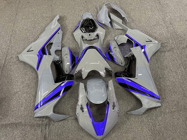 2017-2023 Nardo with Blue Stripes Honda CBR1000RR Motorcycle Fairing 2017-2023 Nardo with Blue Stripes Honda CBR1000RR Motorcycle Fairing