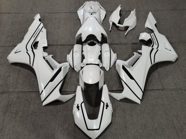 2017-2023 Pearl White and Black Honda CBR1000RR Motorcycle Fairing