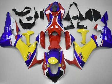 2017-2023 Red Blue and Yellow HRC Honda CBR1000RR Motorcycle Fairing