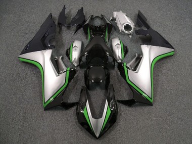 2017-2023 Silver and Black & Green Honda CBR1000RR Motorcycle Fairing
