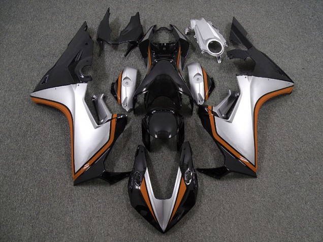 2017-2023 Silver and Black & Orange Honda CBR1000RR Motorcycle Fairing