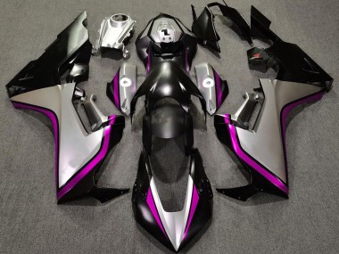 2017-2023 Silver and Black & Pink Honda CBR1000RR Motorcycle Fairing