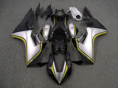 2017-2023 Silver and Black & Yellow Honda CBR1000RR Motorcycle Fairing