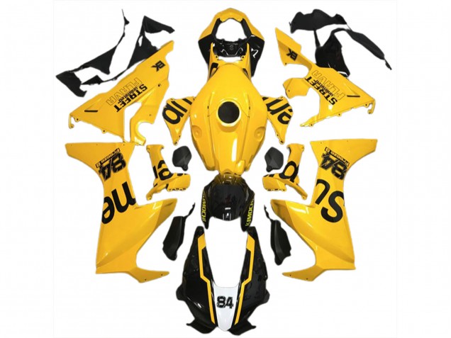 2017-2023 Yellow Street Flava Honda CBR1000RR Motorcycle Fairing 2017-2023 Yellow Street Flava Honda CBR1000RR Motorcycle Fairing