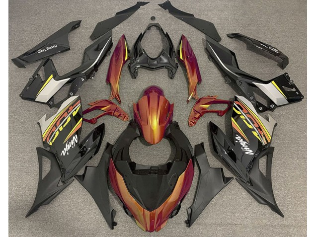 2018-2023 Liquid Orange and Grey Kawasaki Ninja 400 Motorcycle Fairing 2018-2023 Liquid Orange and Grey Kawasaki Ninja 400 Motorcycle Fairing
