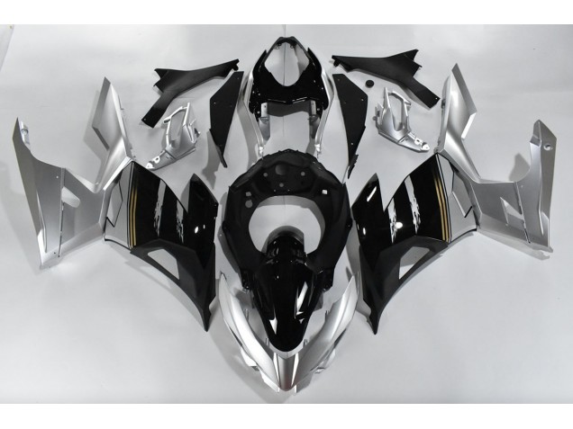 2018-2023 Silver and Black Kawasaki Ninja 400 Motorcycle Fairing 2018-2023 Silver and Black Kawasaki Ninja 400 Motorcycle Fairing